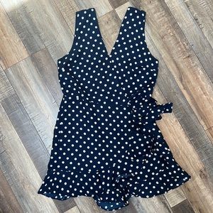 Wrap tie romper